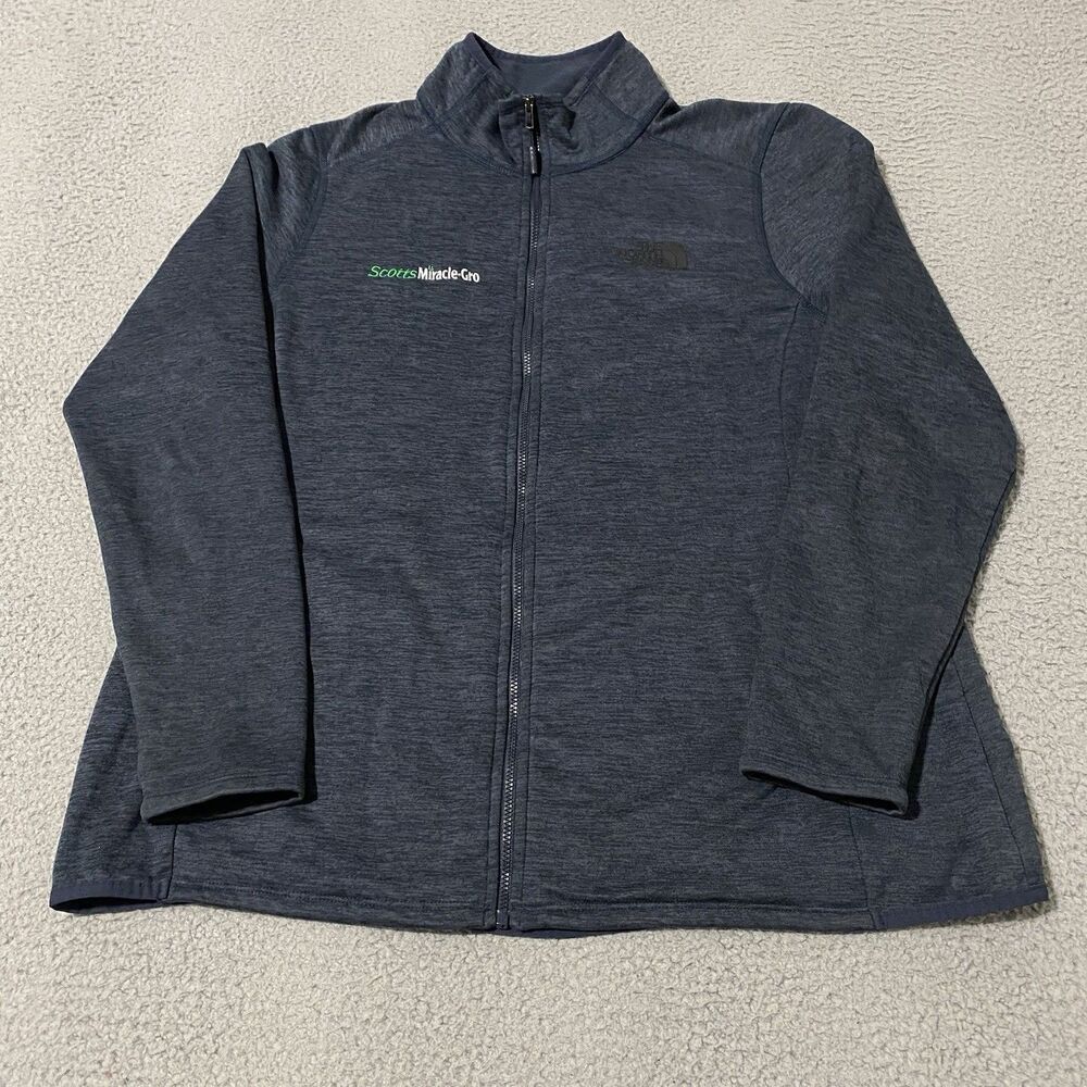 Scotts Miracle Gro Jacket North Face Womens XL Blue Fleece Zip Employee Office